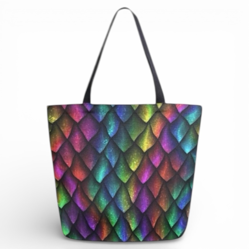 Tote/Weekender Dragon Scale Pattern NWOT